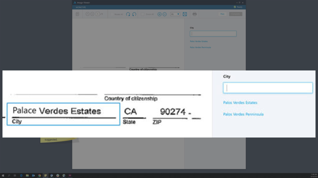 Capital Group document processing tool UI